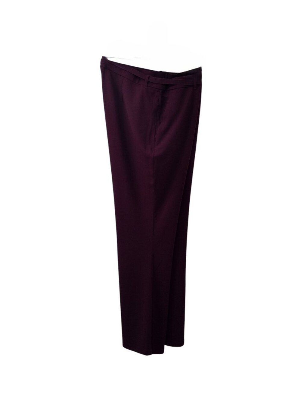 Christian Siriano Straight Leg Pants, Size 2X, Burgundy